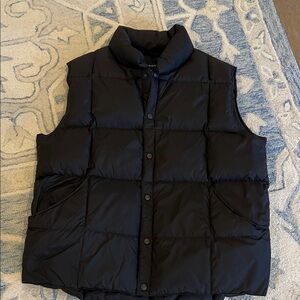 Lands' End Men's Black Puffer Vest